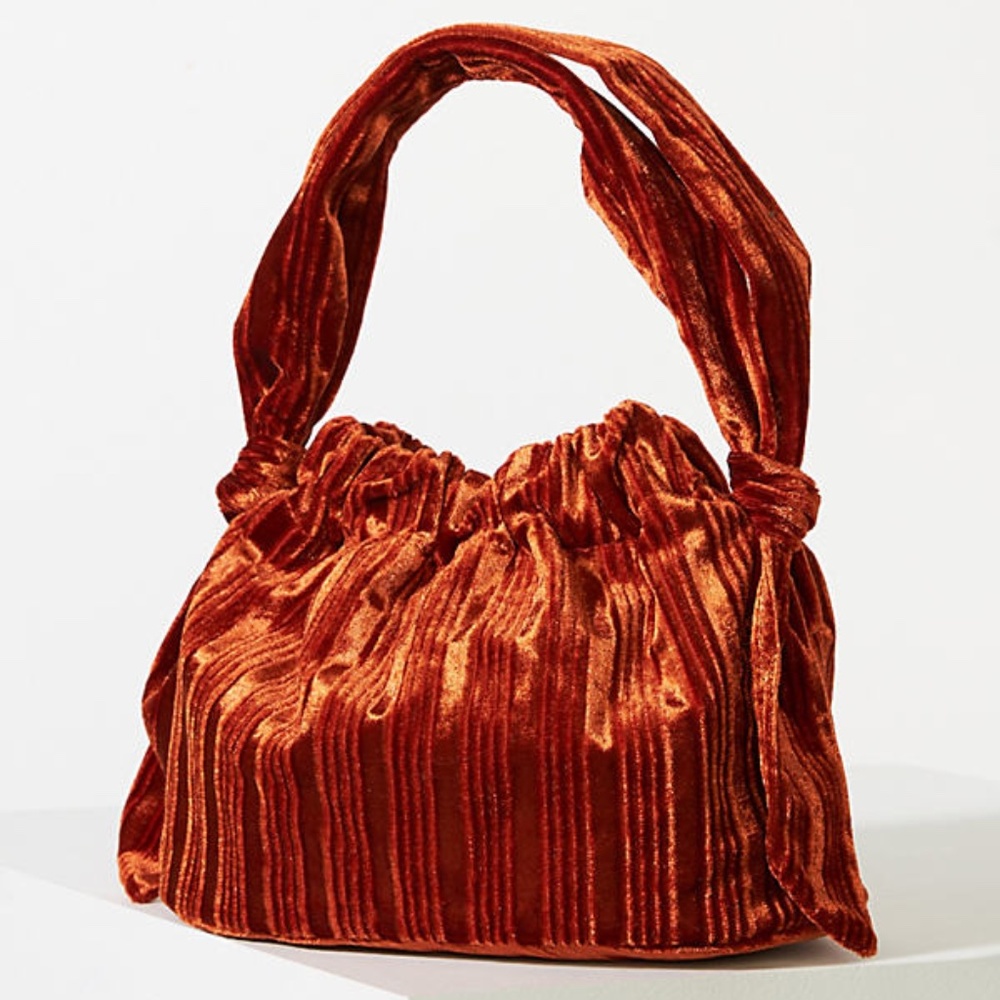 NWT NEW Anthropologie Remi/Reid Goldie Terra Cotta Shoulder Bag